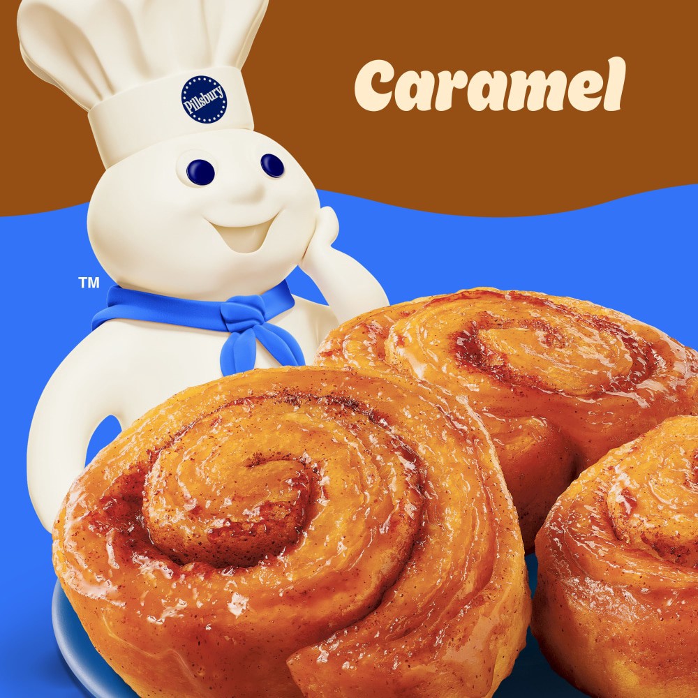 slide 4 of 6, Pillsbury Flaky Caramel Rolls, Refrigerated Canned Pastry Dough, 8 Ct, 13.9 oz, 8 ct