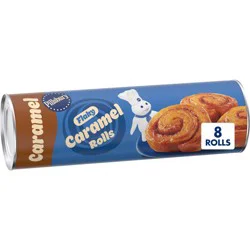 Pillsbury Flaky Caramel Rolls, Refrigerated Canned Pastry Dough, 8 Ct, 13.9 oz