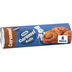 Pillsbury Flaky Caramel Rolls, Refrigerated Canned Pastry Dough, 8 Ct, 13.9 oz