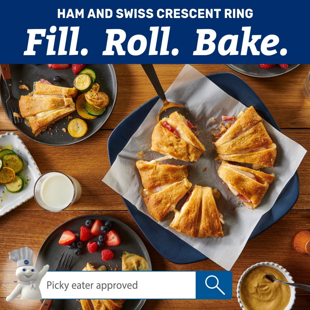 slide 3 of 6, Pillsbury Honey Butter Crescent Rolls, Dough, 8 Rolls, 8 oz, 8 ct