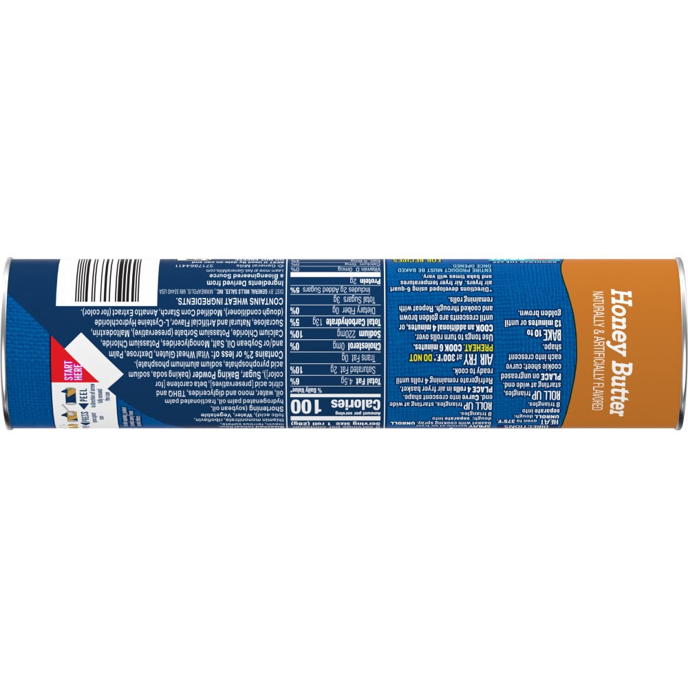 slide 4 of 6, Pillsbury Honey Butter Crescent Rolls, Dough, 8 Rolls, 8 oz, 8 ct