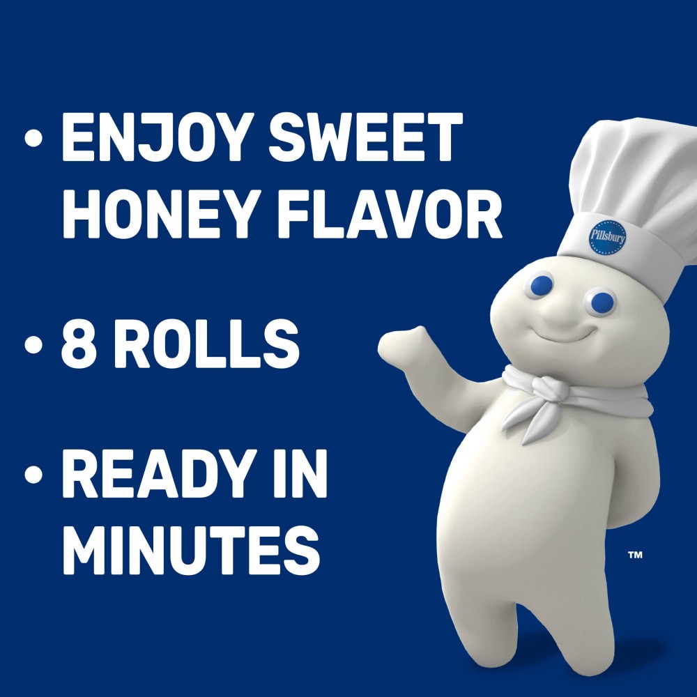 slide 5 of 6, Pillsbury Honey Butter Crescent Rolls, Dough, 8 Rolls, 8 oz, 8 ct
