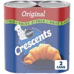 Pillsbury Original Crescent Rolls, Dough, 2 Pack, 8 Rolls, 8 oz