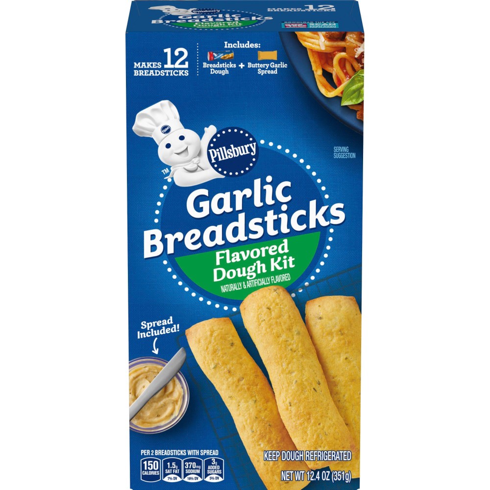 slide 2 of 4, Pillsbury Garlic Breadsticks 12.4 Ounces, 12.4 oz