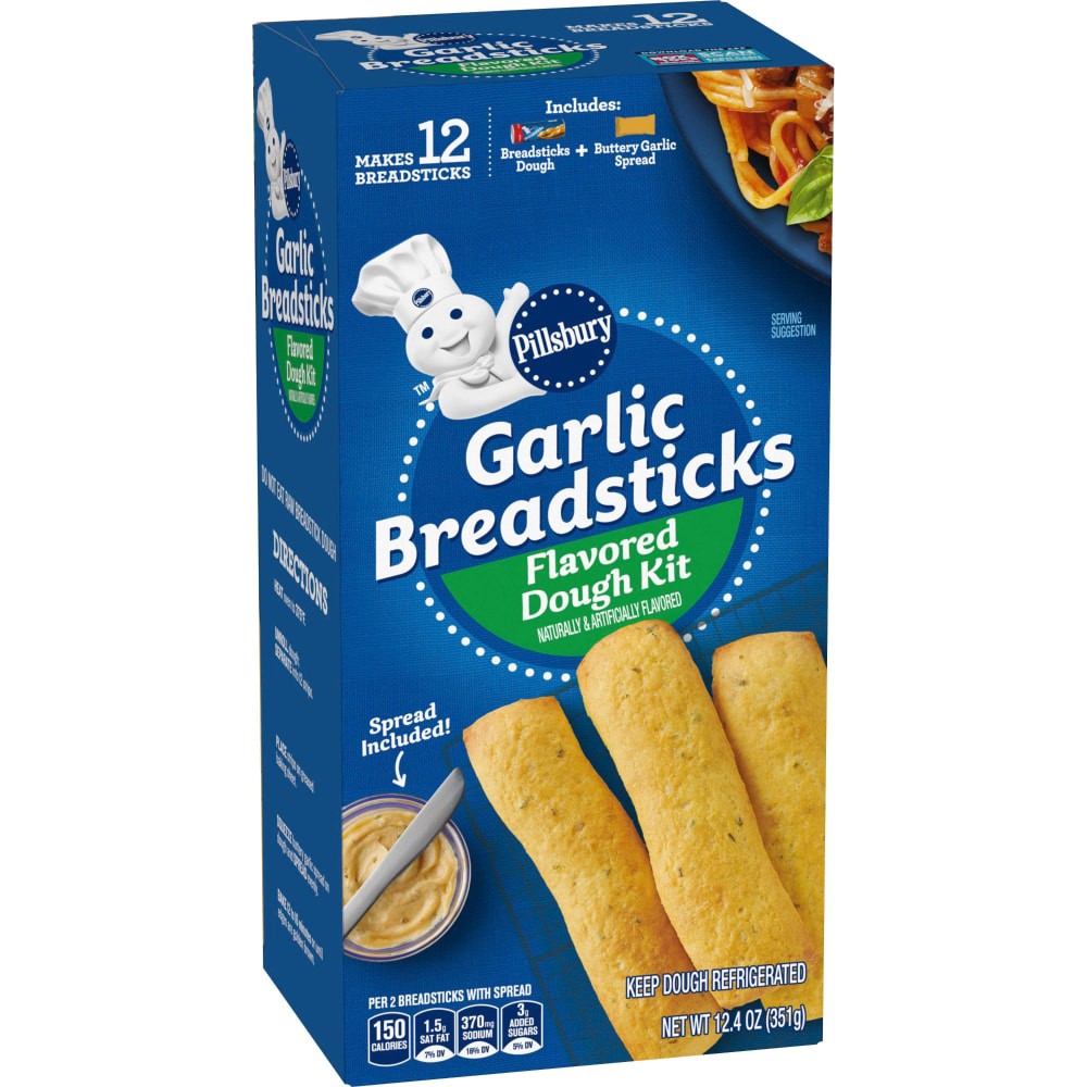 slide 4 of 4, Pillsbury Garlic Breadsticks 12.4 Ounces, 12.4 oz