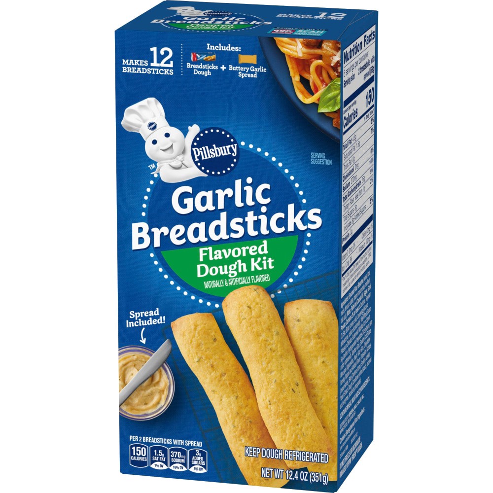 slide 3 of 4, Pillsbury Garlic Breadsticks 12.4 Ounces, 12.4 oz