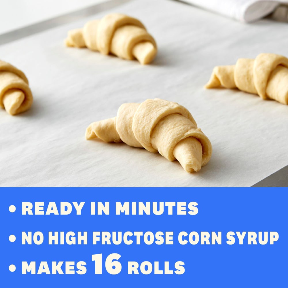 slide 5 of 6, Pillsbury Original Crescent Rolls, Dough, 2 Pack, 16 Rolls, 16 oz, 2 ct