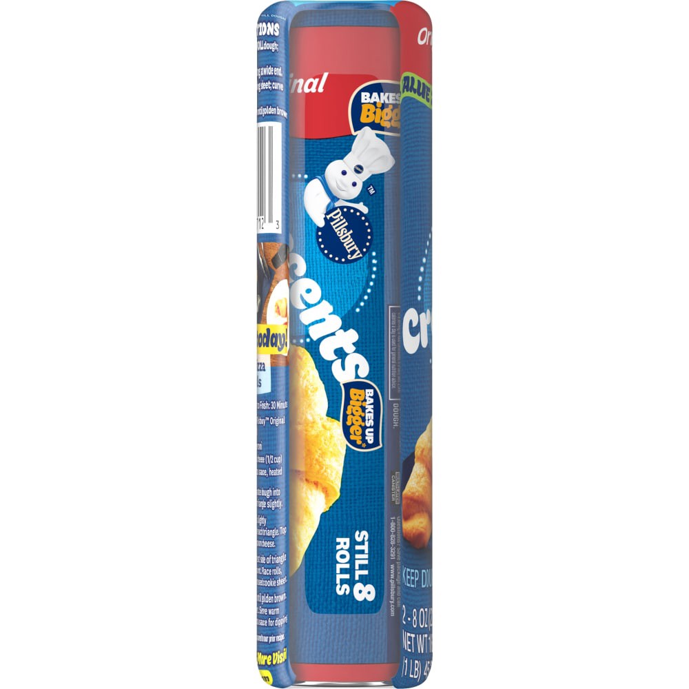 slide 6 of 6, Pillsbury Original Crescent Rolls, Dough, 2 Pack, 16 Rolls, 16 oz, 2 ct