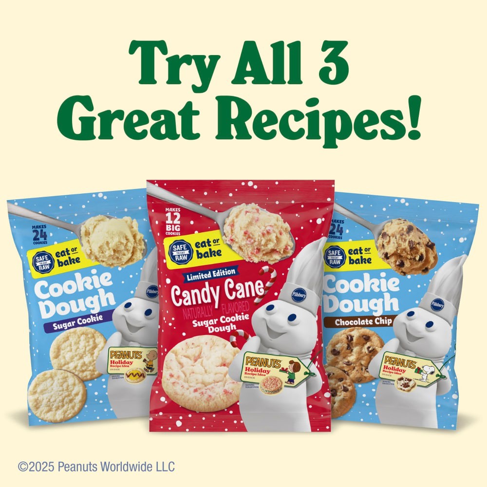 slide 5 of 6, Pillsbury Eat or Bake Refrigerated Sugar Cookie Dough, Makes 24 Cookies, Easter Cookies, 16 oz, 16 oz