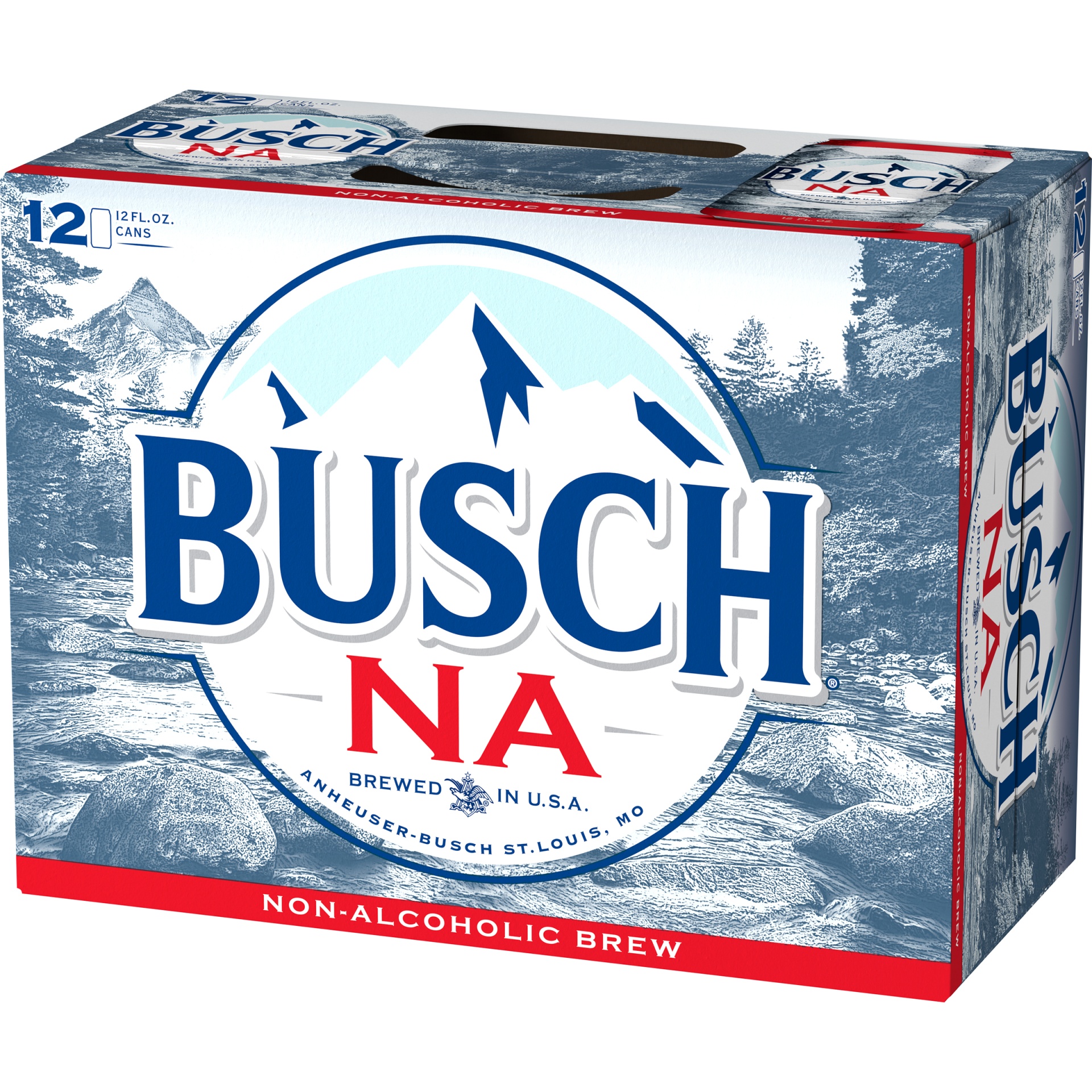 slide 3 of 3, Busch Non-Alcoholic Beer - 12pk/12 fl oz Cans, 12 ct; 12 fl oz