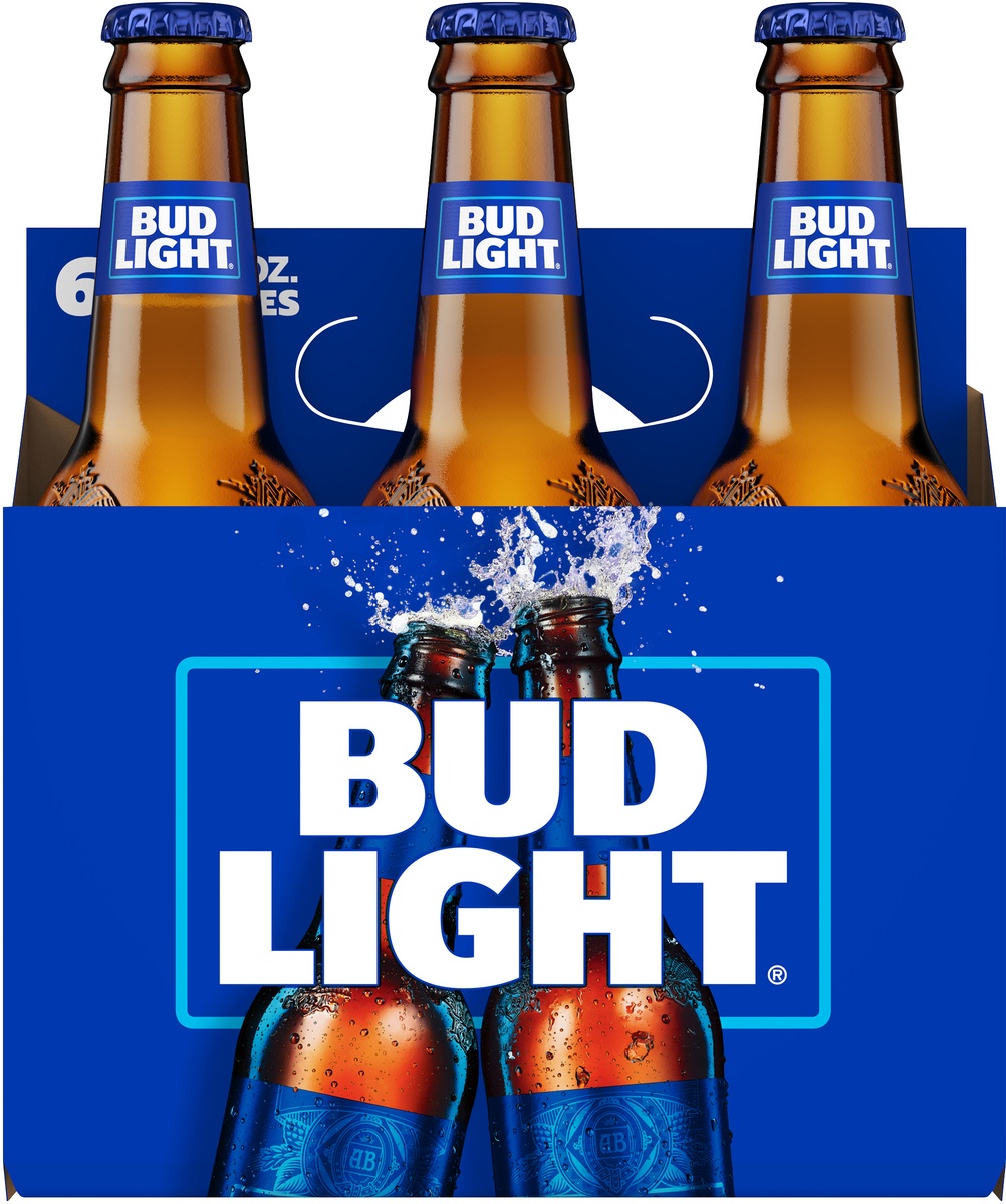 slide 6 of 6, Bud Light Beer - 6pk/12 fl oz Bottles, 6 ct; 12 fl oz