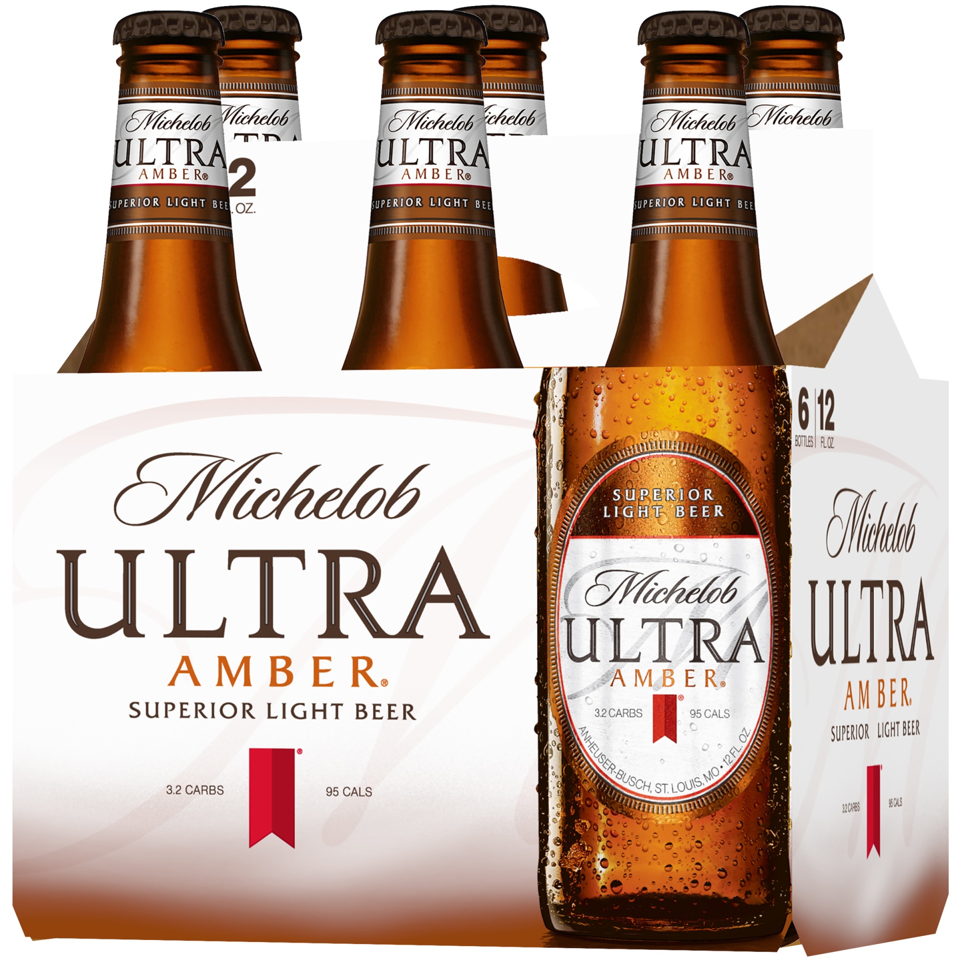 slide 3 of 3, Michelob Ultra Amber Light Beer, 4.2% ABV, 6 ct; 12 oz