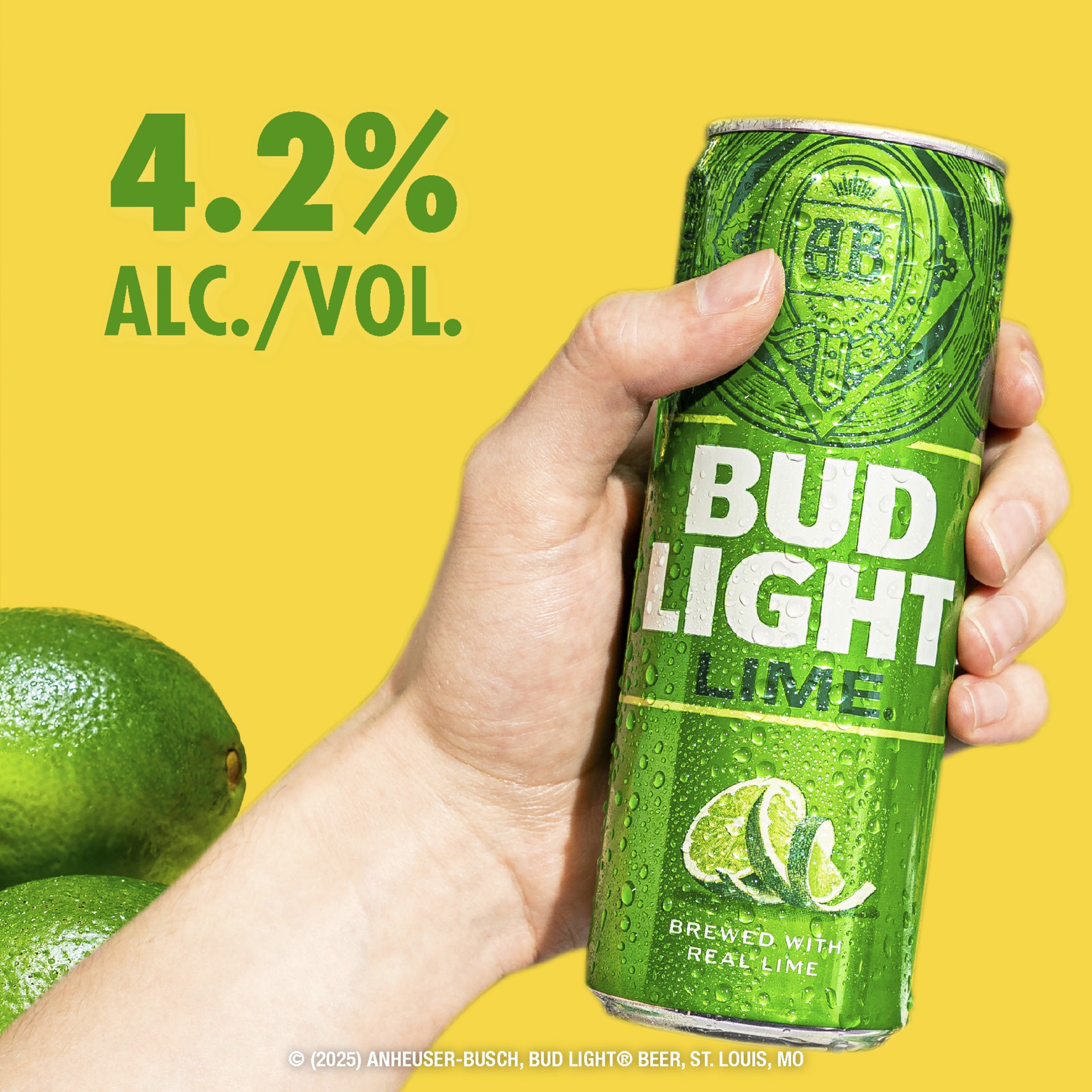 slide 4 of 5, Bud Light Lime Beer, 12 Pack 12 fl. oz. Slim Cans, 4.2% ABV, 12 fl oz