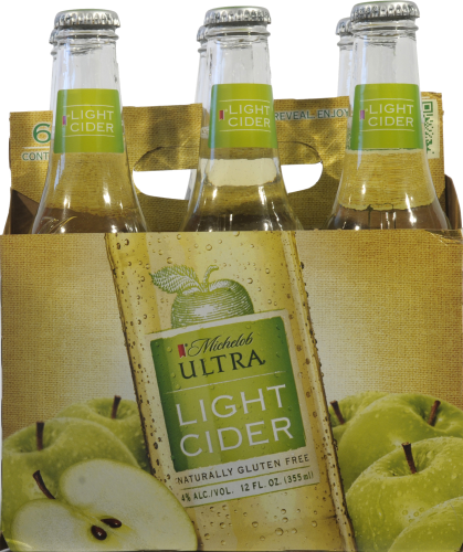 slide 1 of 1, Michelob Ultra Light Cider Beer Bottles, 6 ct; 12 fl oz