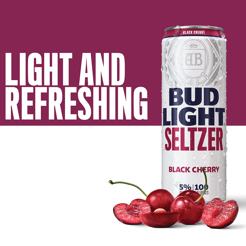 slide 4 of 8, Bud Light Black Cherry Seltzer, 12 ct; 12 oz