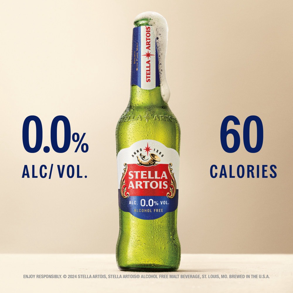 slide 5 of 6, Stella Artois Liberté Non Alcoholic Beer, 6 Pack Bottles, 6 ct