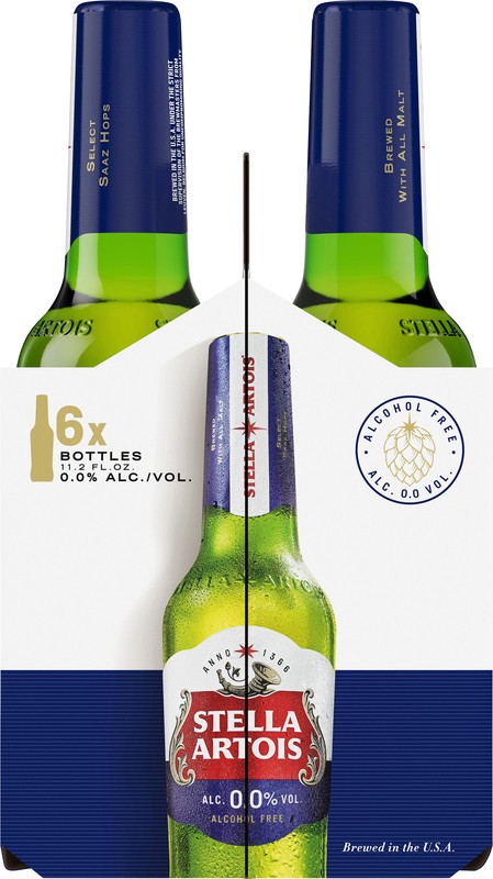 slide 3 of 5, Stella Artois Liberté Non Alcoholic Beer, 6 Pack Bottles, 6 ct
