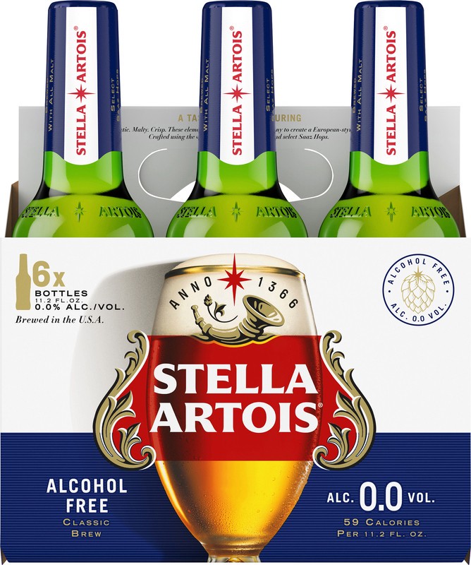 slide 4 of 5, Stella Artois Liberté Non Alcoholic Beer, 6 Pack Bottles, 6 ct