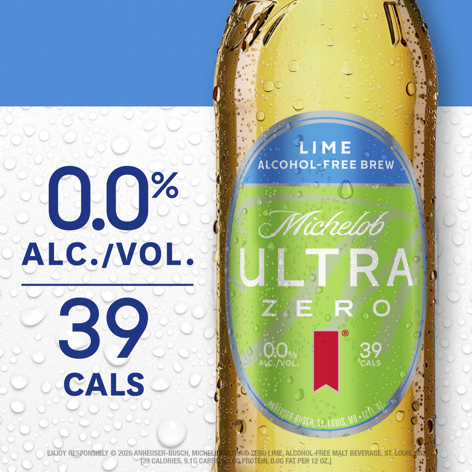 slide 5 of 5, Michelob Ultra Zero Lime Alcohol-Free Brew, 6pk, 12 fl oz