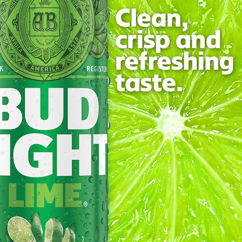 slide 2 of 5, Bud Light Lime American Lager Beer 18 Pack, 12 fl oz Cans, 12 fl oz