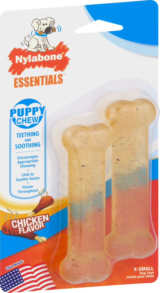 slide 4 of 6, Nylabone Puppy Chew, 2 ct