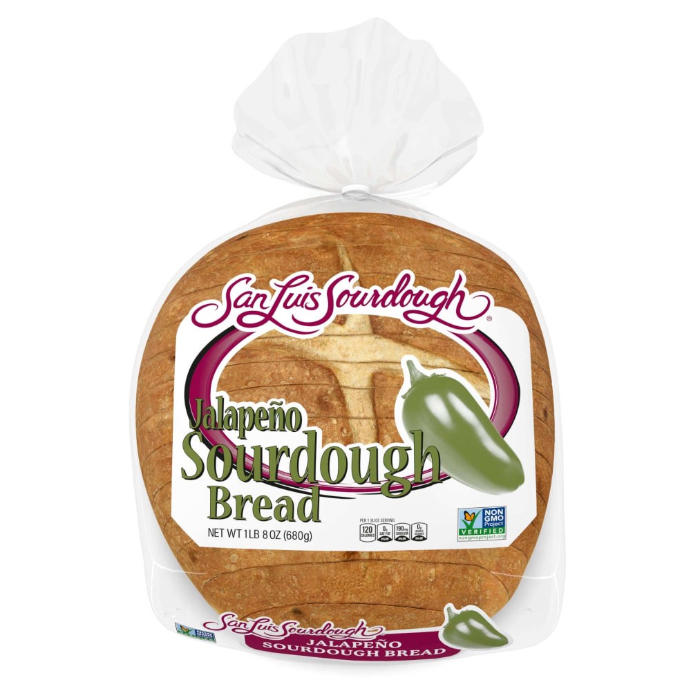 slide 5 of 5, San Luis Sourdough San Luis Jalapeno Sourdough Bread, 24 oz, 24 oz