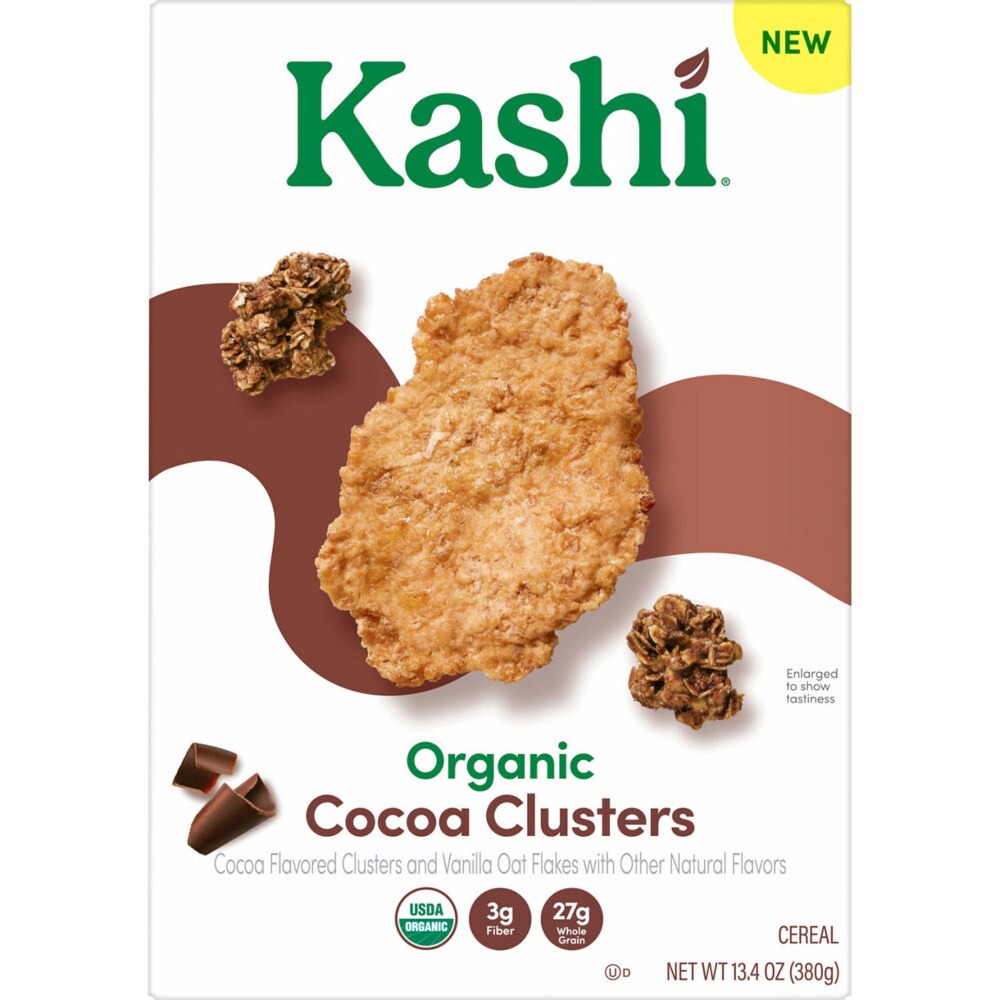 slide 3 of 6, Kashi Organic Cocoa Clusters, 13.4 oz