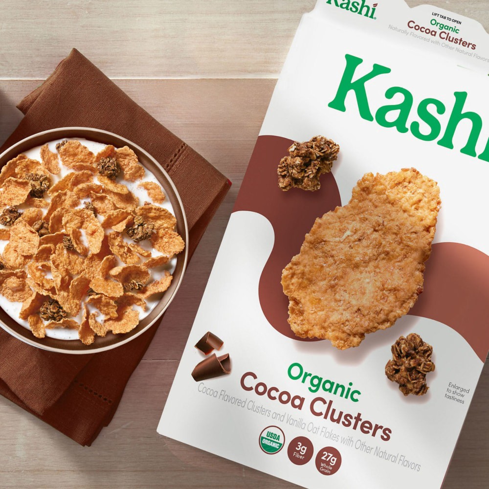 slide 4 of 6, Kashi Organic Cocoa Clusters, 13.4 oz