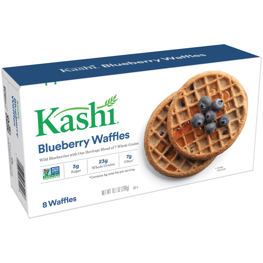 slide 2 of 5, Kashi Blueberry Frozen Waffles, 10.1 oz