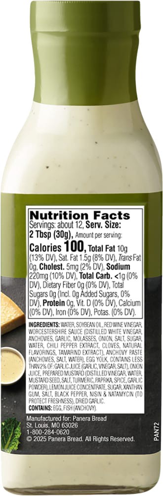 slide 3 of 4, Panera Bread® Caesar Salad Dressing, 12 fl oz