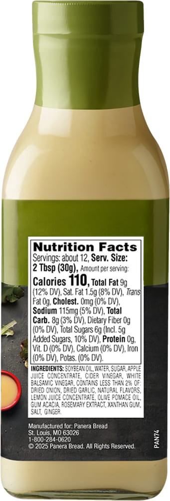 slide 2 of 2, Panera Bread Panera Fuji Apple Vinaigrette Dressing and Marinade, 12 fl oz