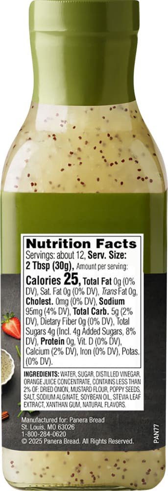 slide 2 of 2, Panera Bread Poppy Seed Salad Dressing, 12 fl oz