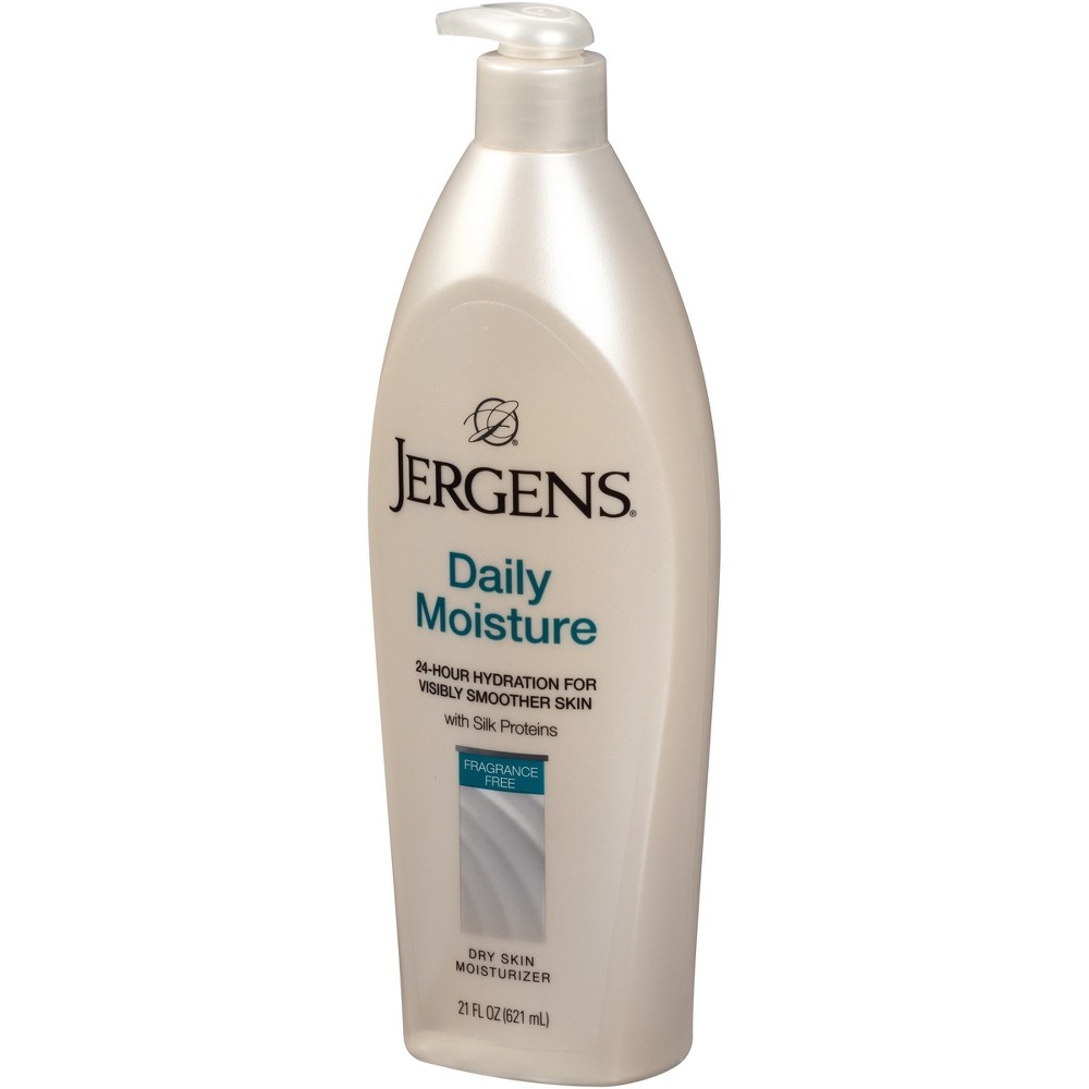 slide 3 of 3, Jergens Daily Moisture Fragrance Free, 21 oz