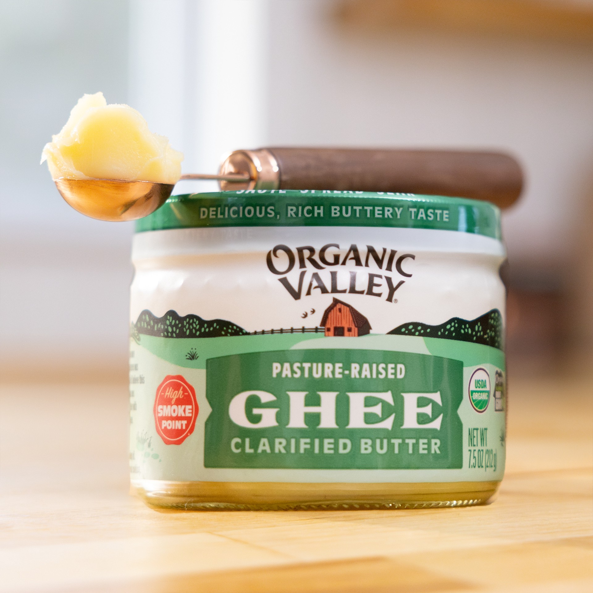 slide 2 of 5, Organic Valley Clarified Ghee Butter 7.5 oz, 7.5 oz