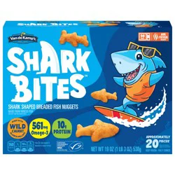 Van de Kamp's Shark Bites Shark Shaped Breaded Fish Nuggets 19 oz