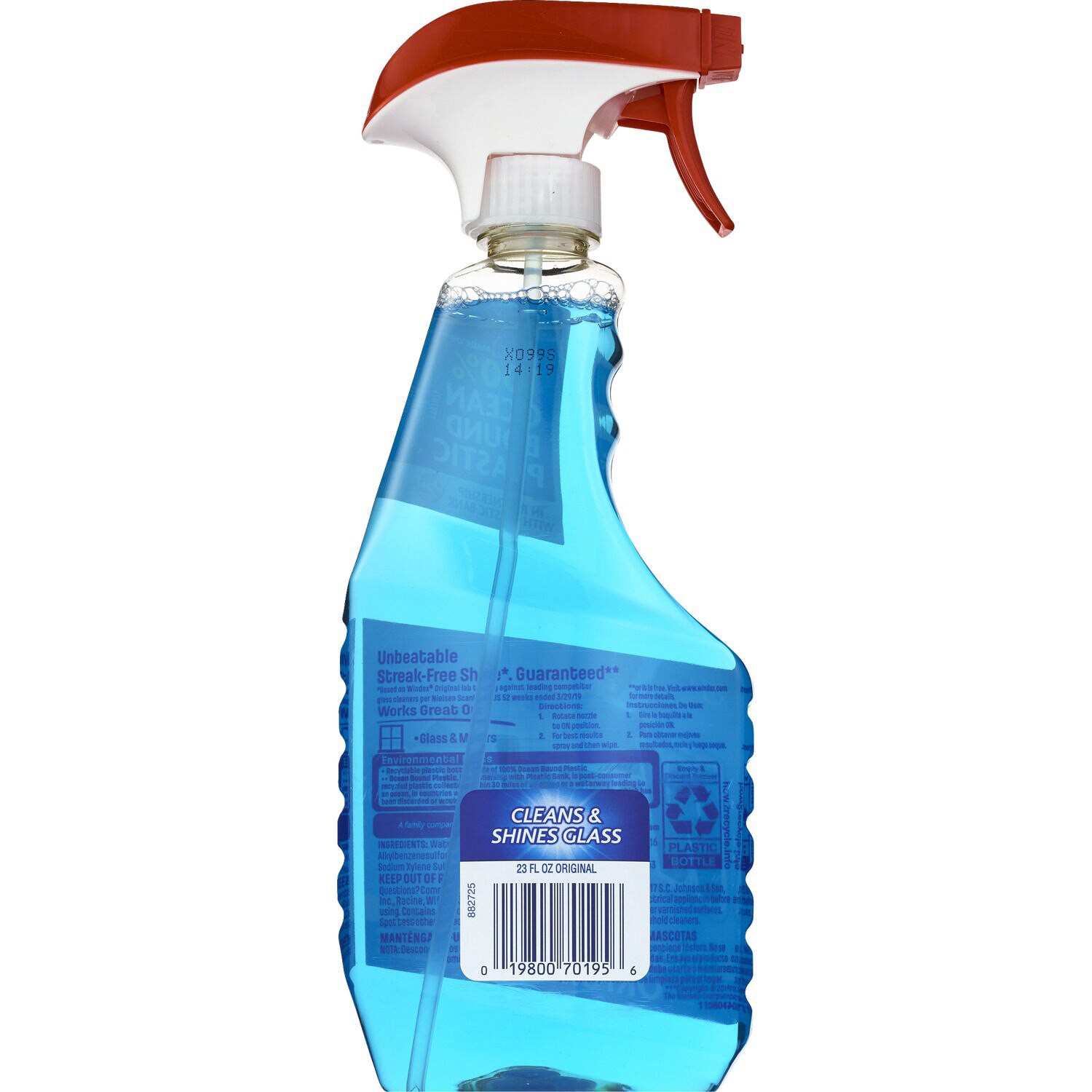 slide 2 of 3, Windex Glass Cleaner, Original Blue, Spray Bottle, 23 fl oz, 23 fl oz