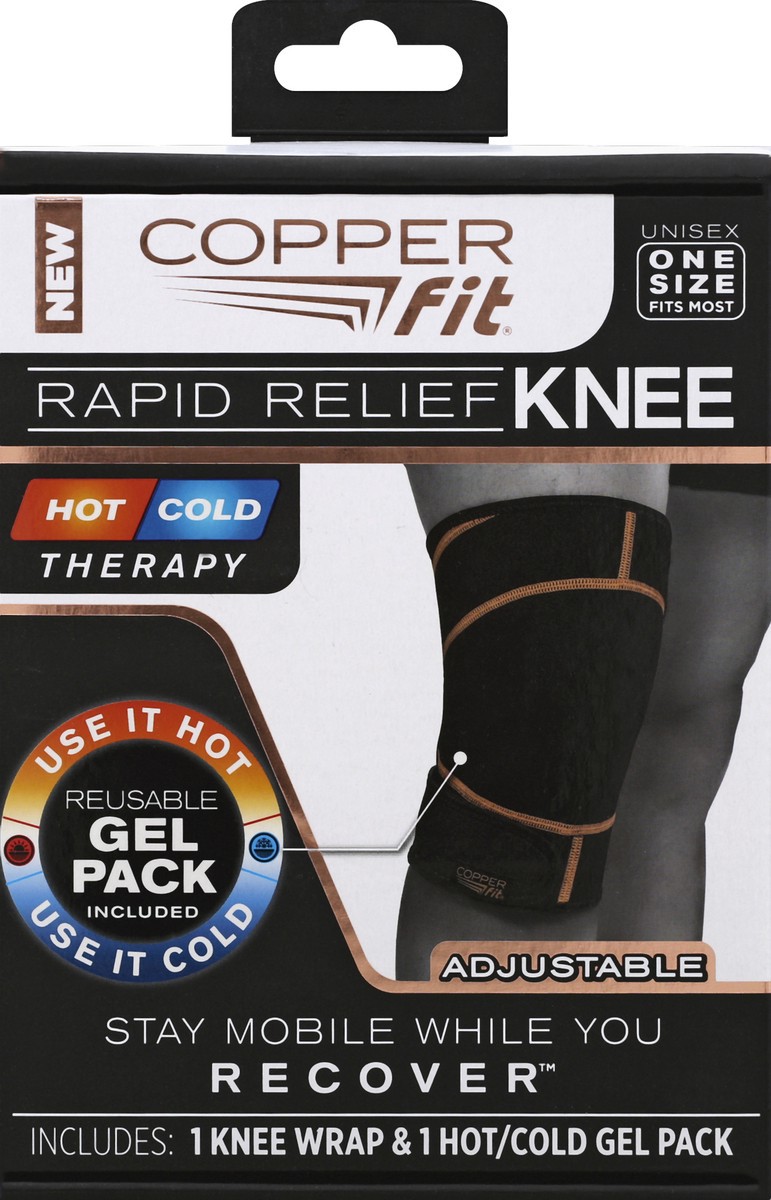 slide 3 of 4, Copper Fit Knee Wrap 1 ea, 1 ct