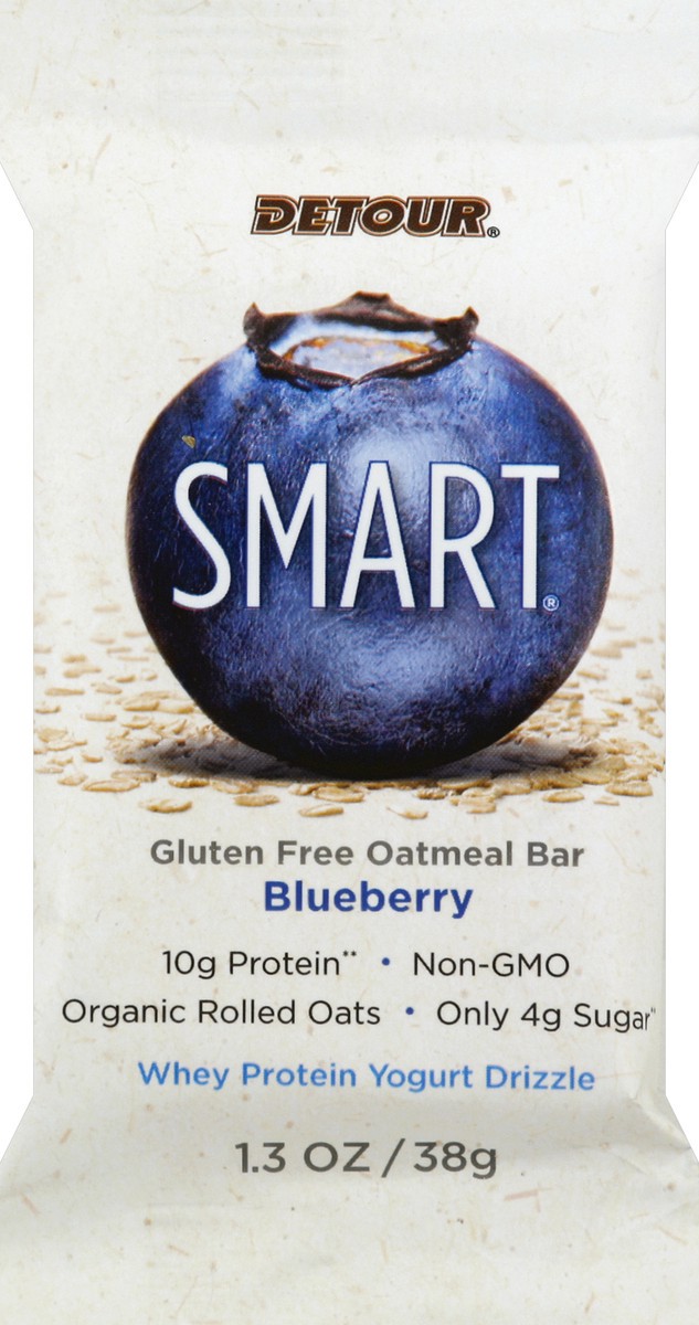 slide 5 of 6, Detour Smart Blueberry Whole Grain Oatmeal Bar, 1.3 oz