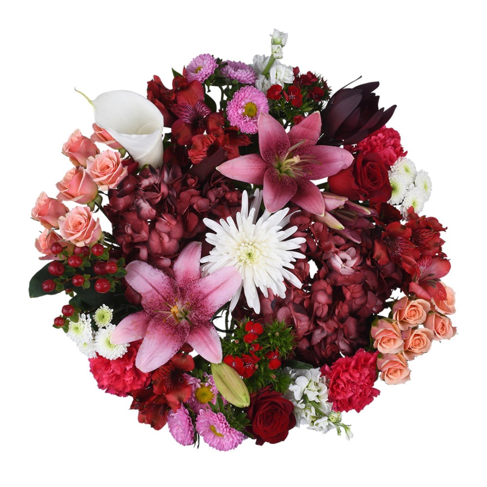 slide 1 of 1, Valentine's Day Adoring Hearts Fresh Flowers Bouquet, 1 ct
