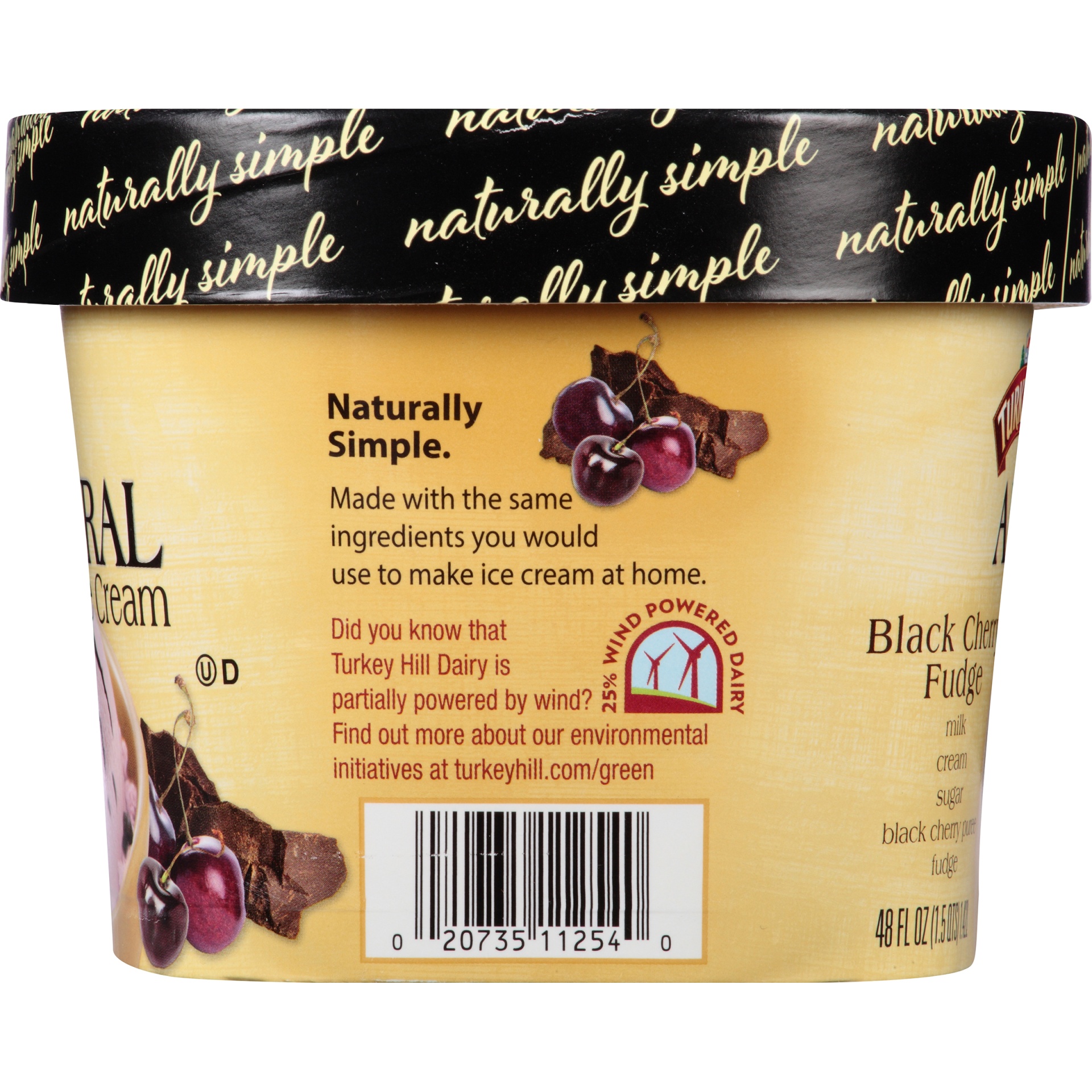 slide 5 of 8, Turkey Hill Black Cherry Fudge All Natural Ice Cream, 48 fl oz