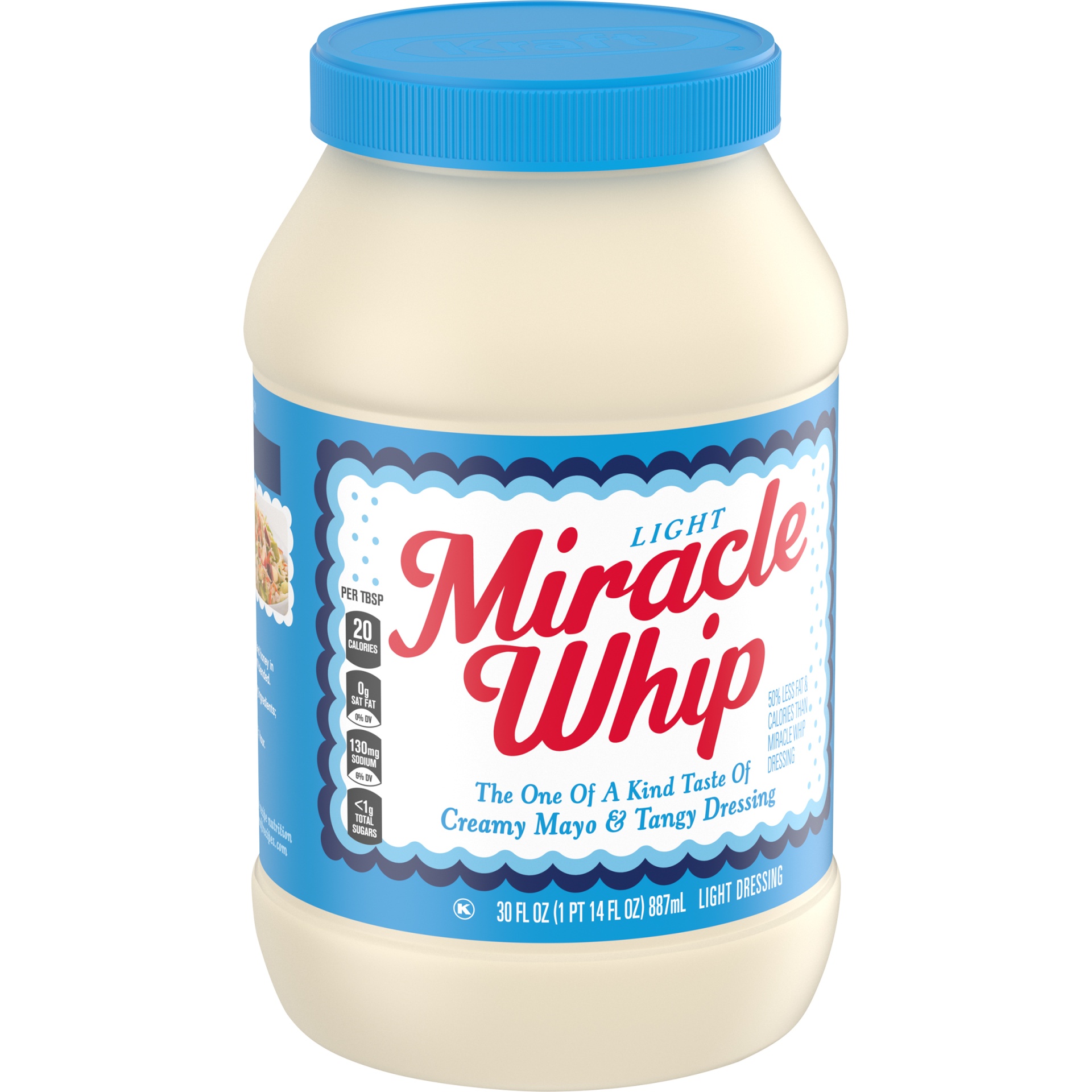slide 10 of 13, Miracle Whip Light Mayo-like Dressing Jar, 30 fl oz