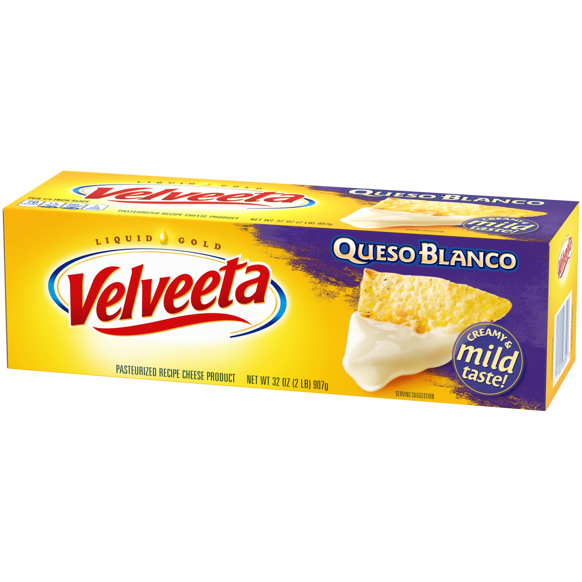 slide 5 of 8, Velveeta Queso Blanco Pasteurized Recipe Cheese Product Block, 32 oz
