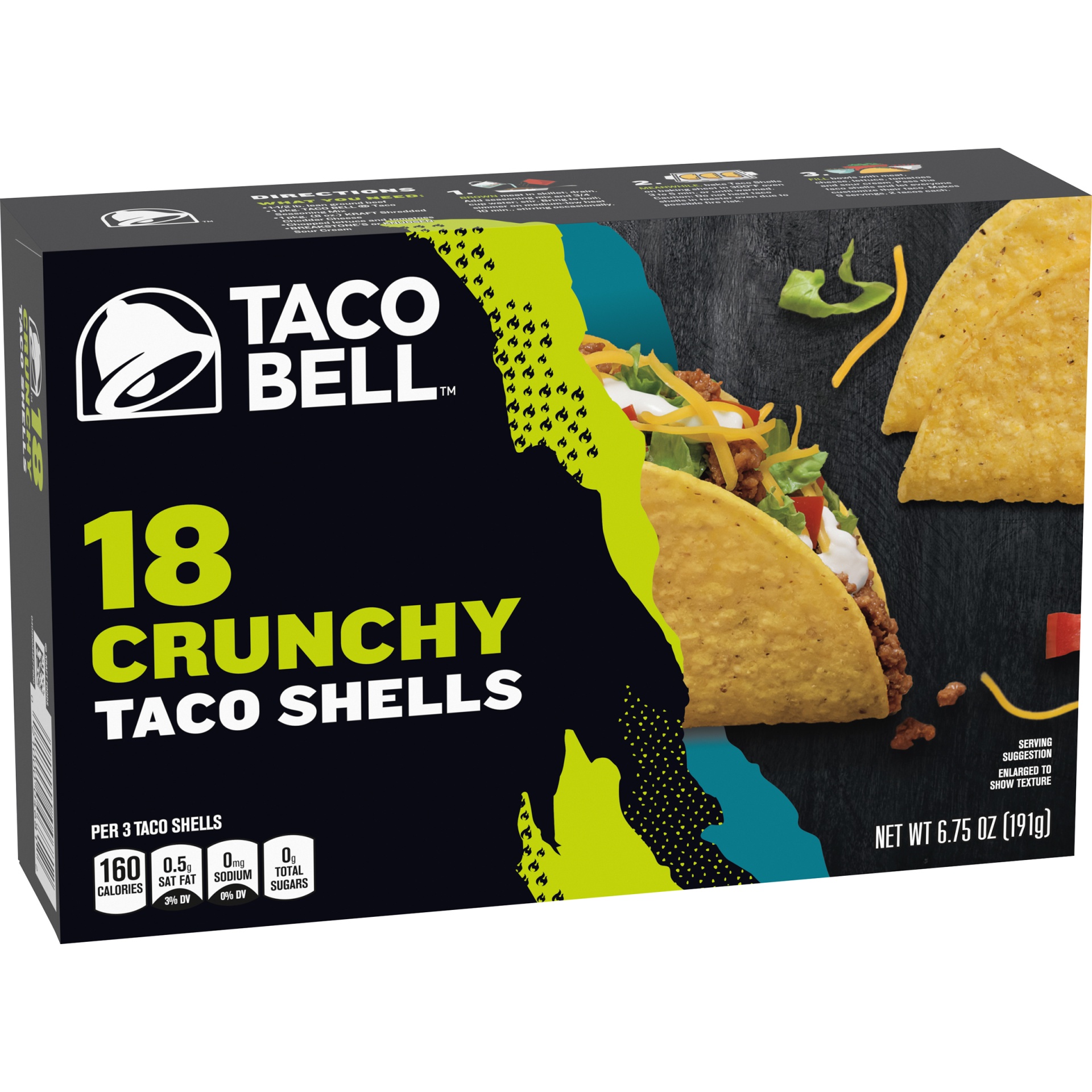 slide 2 of 6, Taco Bell Crunchy Taco Shells, 6.75 oz