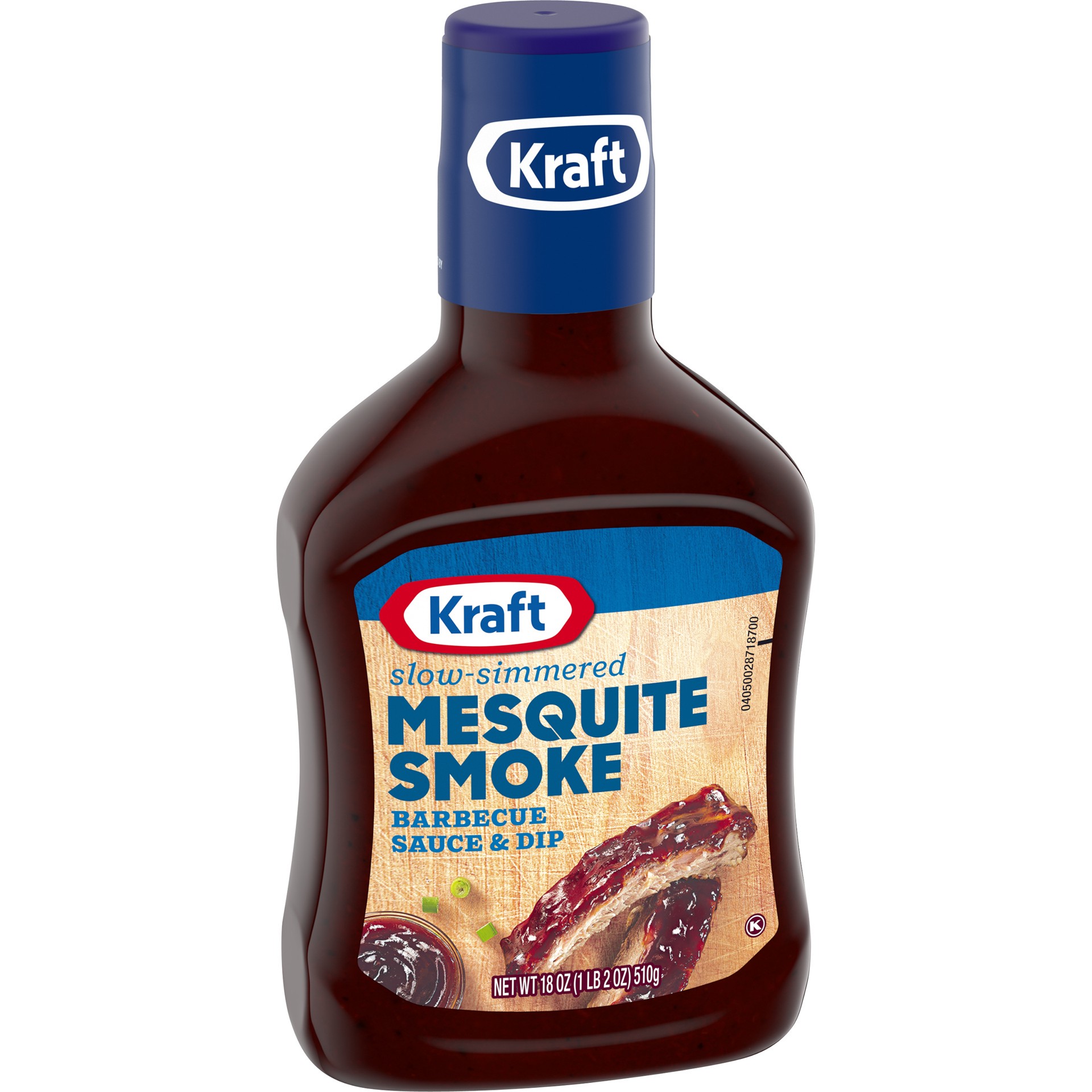 slide 7 of 7, Kraft Mesquite Smoke Slow-Simmered Barbecue Sauce Bottle, 18 oz