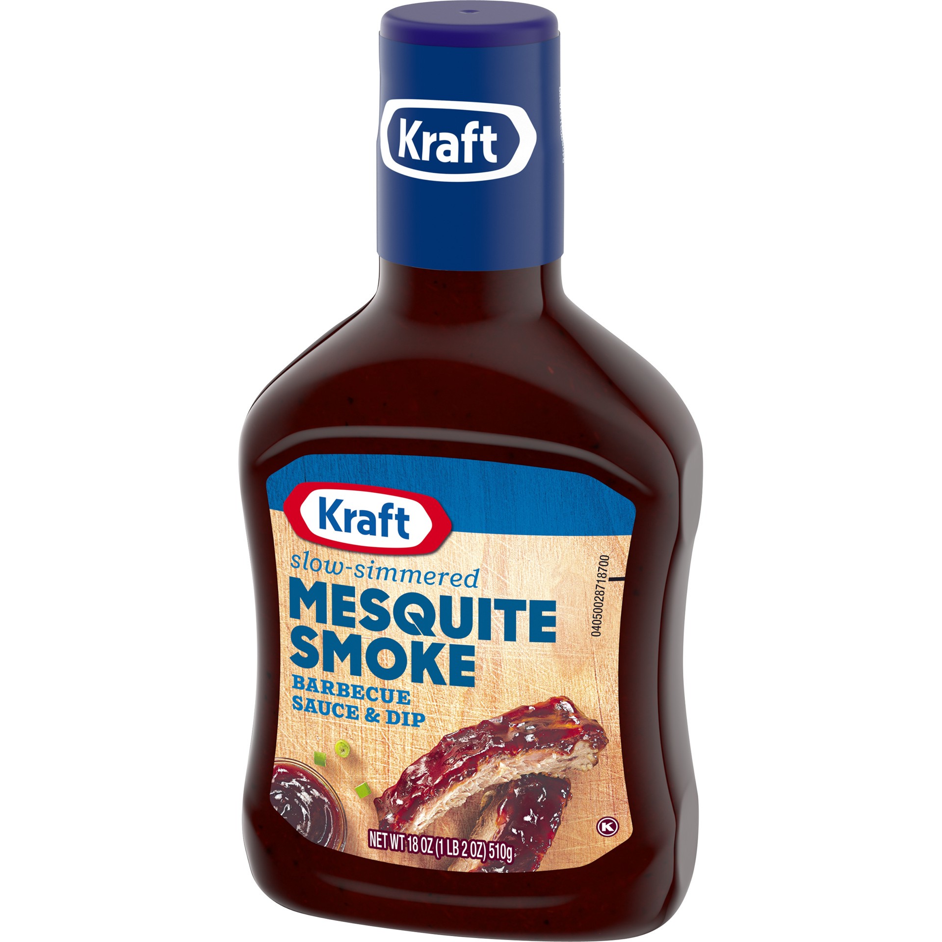 slide 3 of 7, Kraft Mesquite Smoke Slow-Simmered Barbecue Sauce Bottle, 18 oz