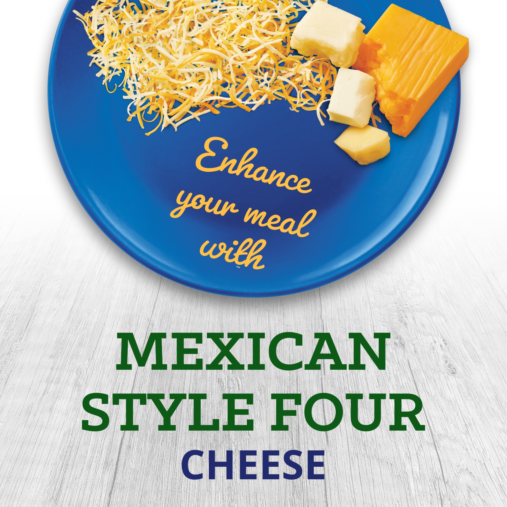 slide 3 of 8, Kraft Mexican Style Four Cheese Blend Shredded Cheese, 16 oz Bag, 16 oz