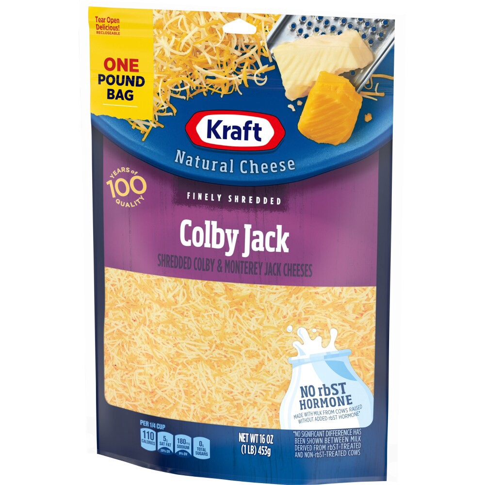 slide 5 of 6, Kraft Colby Jack Finely Shredded Cheese, 16 oz Bag, 16 oz