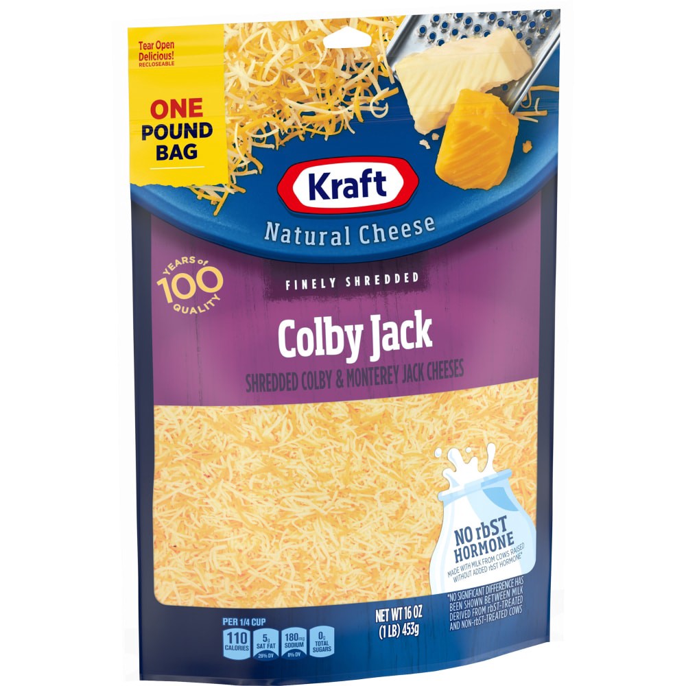 slide 2 of 6, Kraft Colby Jack Finely Shredded Cheese, 16 oz Bag, 16 oz
