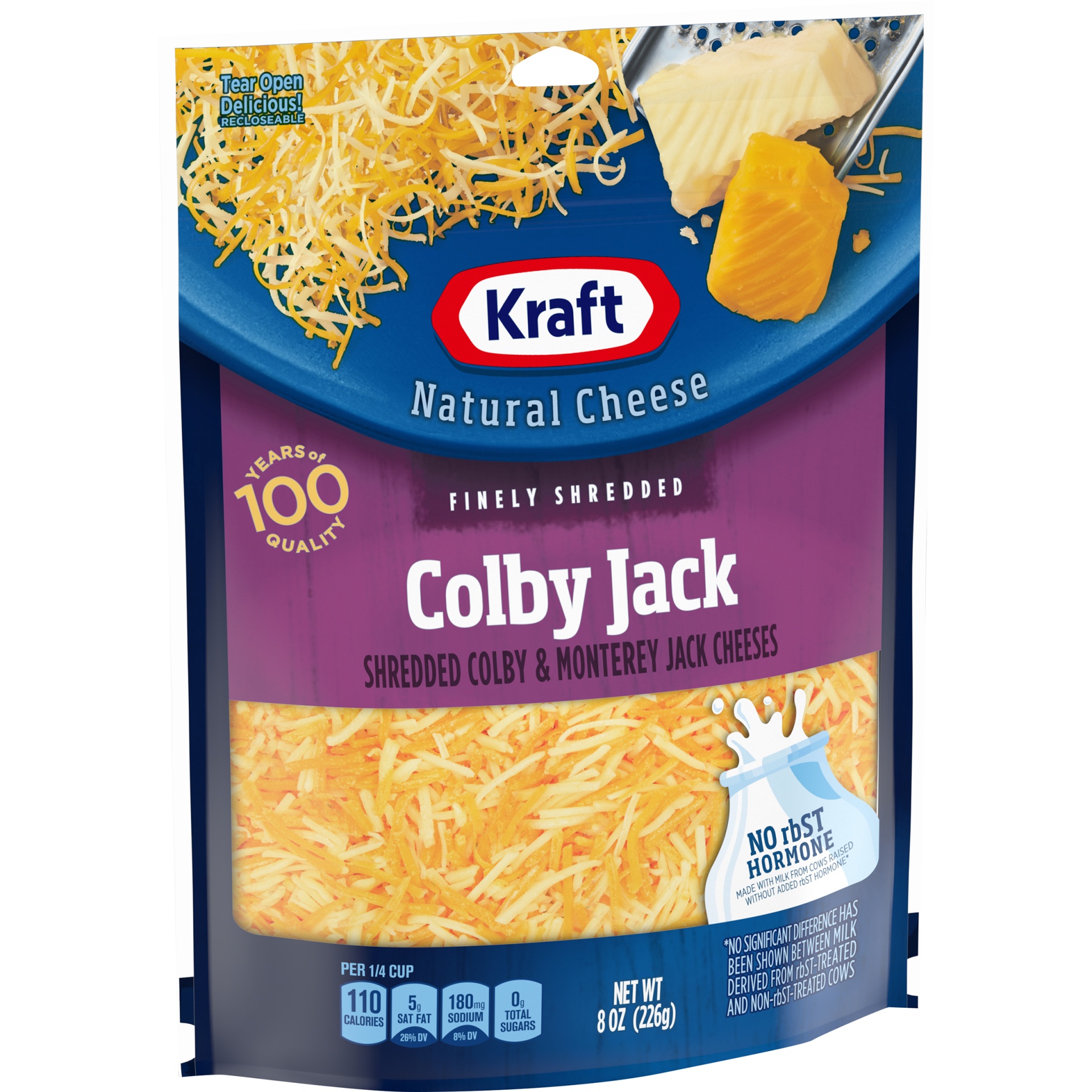 slide 5 of 6, Kraft Colby Jack Finely Shredded Cheese, 8 oz Bag, 8 oz