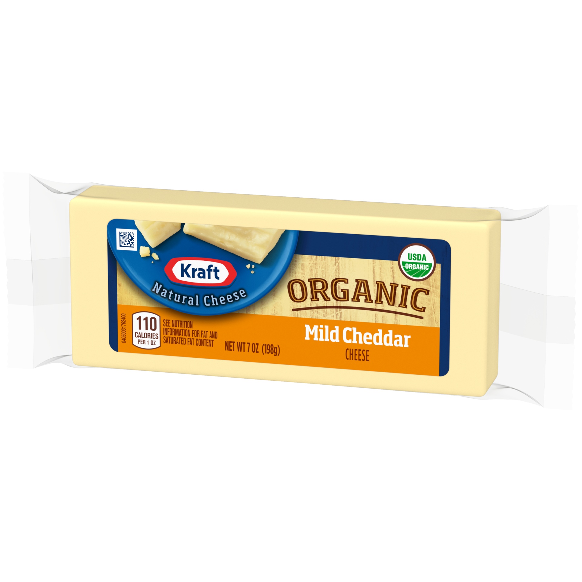 slide 6 of 6, Kraft Organic Mild White Cheddar Cheese Block, 7 oz
